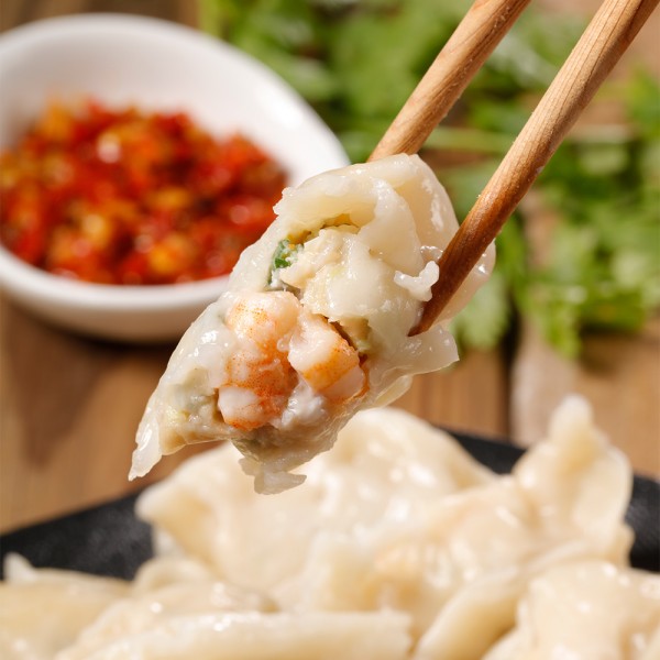 東港手工蝦仁魚肉水餃1包(440g±10%/20粒)