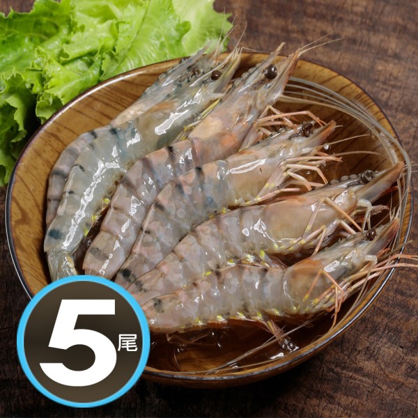 越南特大草蝦 1盒組(420-450g/5尾/盒)